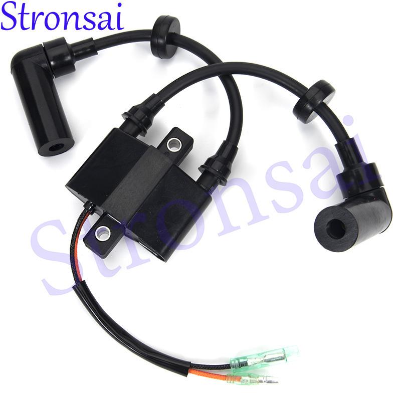 Ignition Coil 66M-85570 for Yamaha 4 Stroke 9.9HP 15HP F9.9 FT9.9 F15 Outboard Motor 66M-85570-00 66M-85570-01 66M-85570-03