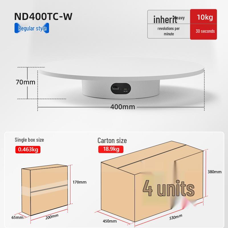

Turntable King Rotating Jewelry Display & Photography Stand