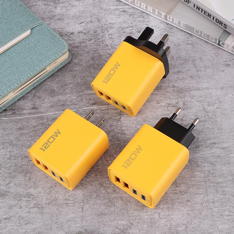 Caricabatterie Rapido Tipo C 120W Quick Charge 3.0 Adattatore Caricabatterie USB Per Telefono Pd Caricabatterie USB Ricarica Rapida
