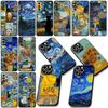 Starry Night Van Sunflower Gogh Painting Phone Case for Xiaomi Redmi Note 13 14 ProPlus Pro Plus 14C A4 13C Pro+ Note14 Cover