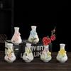 Mini Ceramic Vase for Flowers - Perfect for Home or Office Decor, Holds Dried or Hydroponic Plants