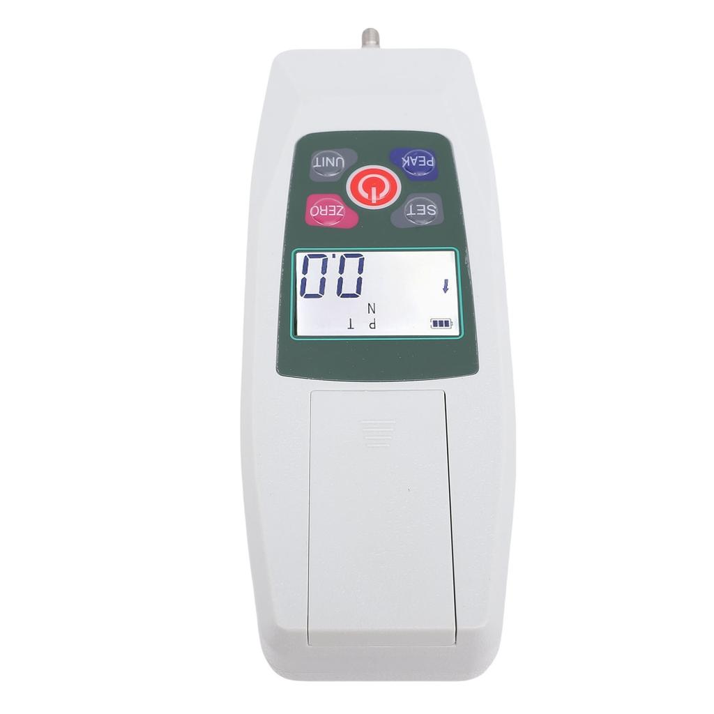 Digital Push Pull Dynamometer 500N Force Meter Portable with Units N LB Kg Oz Storage Box Backlit LCD Auto Power Off