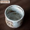 High-end Zhiye Fire Ceramic Teacup Handmade Grottoes Buddha Master Cup Tasting Tea Mug Single Chazhan Kung Fu Tea Set Gift Box