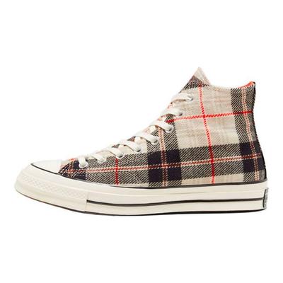 All Star Plaid Chuck 1970er High Top Canvas Schuhe Unisex Sneaker Off-White 166496C