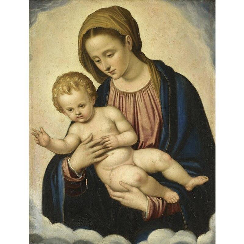 DIY Religious Icon 5D Diamond Painting Full Drill Cartoon Diamond Embroidery Cross Stitch Mosaic Rhinestone Home Decor