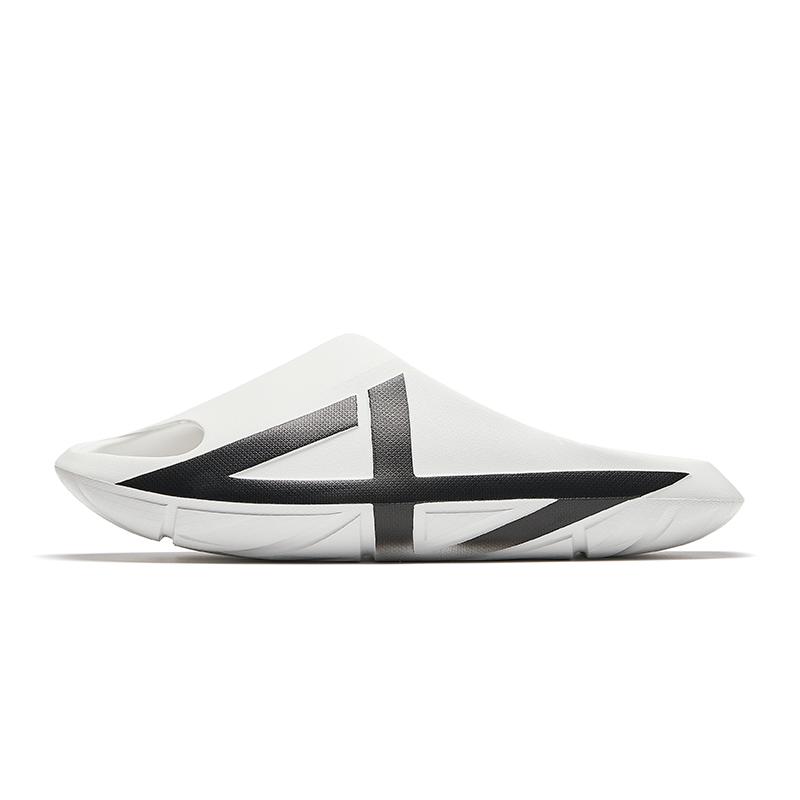

Anta Stg Comfortable Versatile Trendy Fashion Eva Anti-Wear Shock-Absorbing Slide Sandals Men Footwear Paper-White Basic-Black 112621807-2 45
