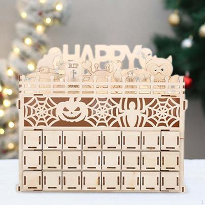 Halloween Snoep Lade Montage Houten Kleine Decoratie Bureau Ornament Decoratieve Doos voor
