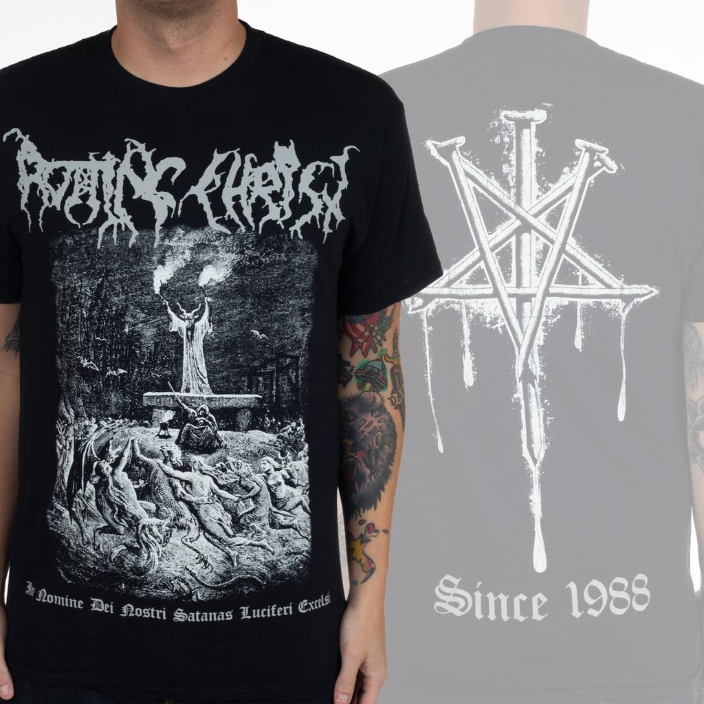 Greek Extreme Metal Band Rotting Christ Graphic Print Tshirts Men Women Cotton Unisex Short Sleeve Fashion Casual Vintage Tops