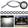 TL-03 10 PCS 3/4” Round Clearance  Front Rear Side Indicator Bullet Marker Light for Truck RV Car Bus Trailer Van Caravan Boat (12V, Amber)