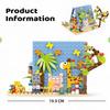 Sluban Pink Dream Building Blocks Rabbit Bus Motor Home Bricks Happy Party Diy Camp Cabin Model Educational Toys For Children