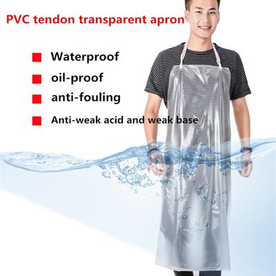 110x65cm Transparente PVC-Schürze Ölbeständige Küchenschürzen für Hausarbeit Restaurant Kochen Küchenzubehör Säure- und Laugebeständ
