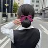 Head Flower Female Vocational Nurse Hairnet Bank Flight Attendant Special Disc Hair Net Pocket Bow Hairpin Tooling Headdress