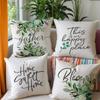 Home Decor Gather Happy Place Home Sweet Bless Pattern Cushion Cover Suitable For Sofa Bedroom Car Pillow Cover