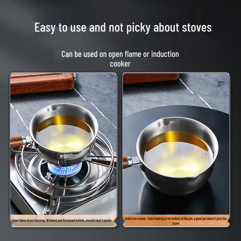 Chu Da Huang 250ml 304 Stainless Steel Hot Oil Pot