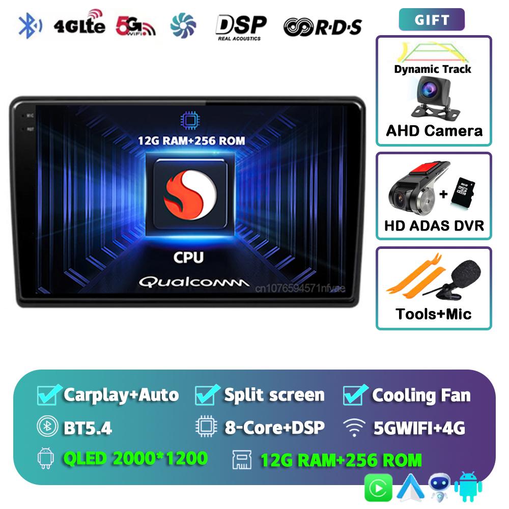 Android 14 Carplay Auto Car Radio For Hyundai H1 2007 - 2015 Multimedia Player Navigation GPS 2Din 4G+Wifi Stereo Head Unit DVD