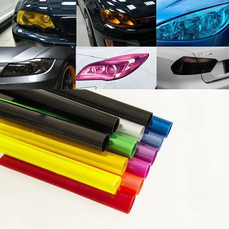 New 30x60cm for Car Smoke Fog Light HeadLight Taillight Colored Wrap Films Car Headlight Film Vinyl Self Adhesive Sticker
