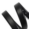 Women's Black Leather Belt with Gold Buckle - Versatile Thin Waist Belt for Jeans, High-End Decorative Accessory.