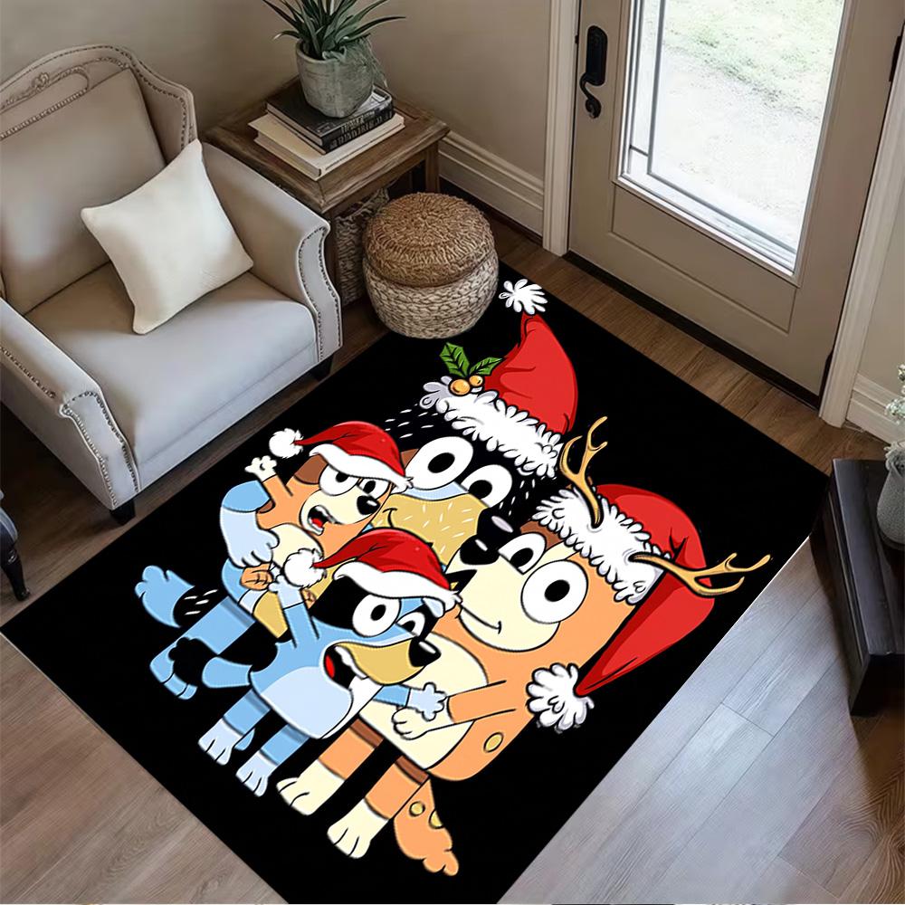 Christmas Friends Floor Rug Office Rug Design for Decorate room Kitchen Bedrooms Dining Room Anti-slip Rug Anime Office Decor
