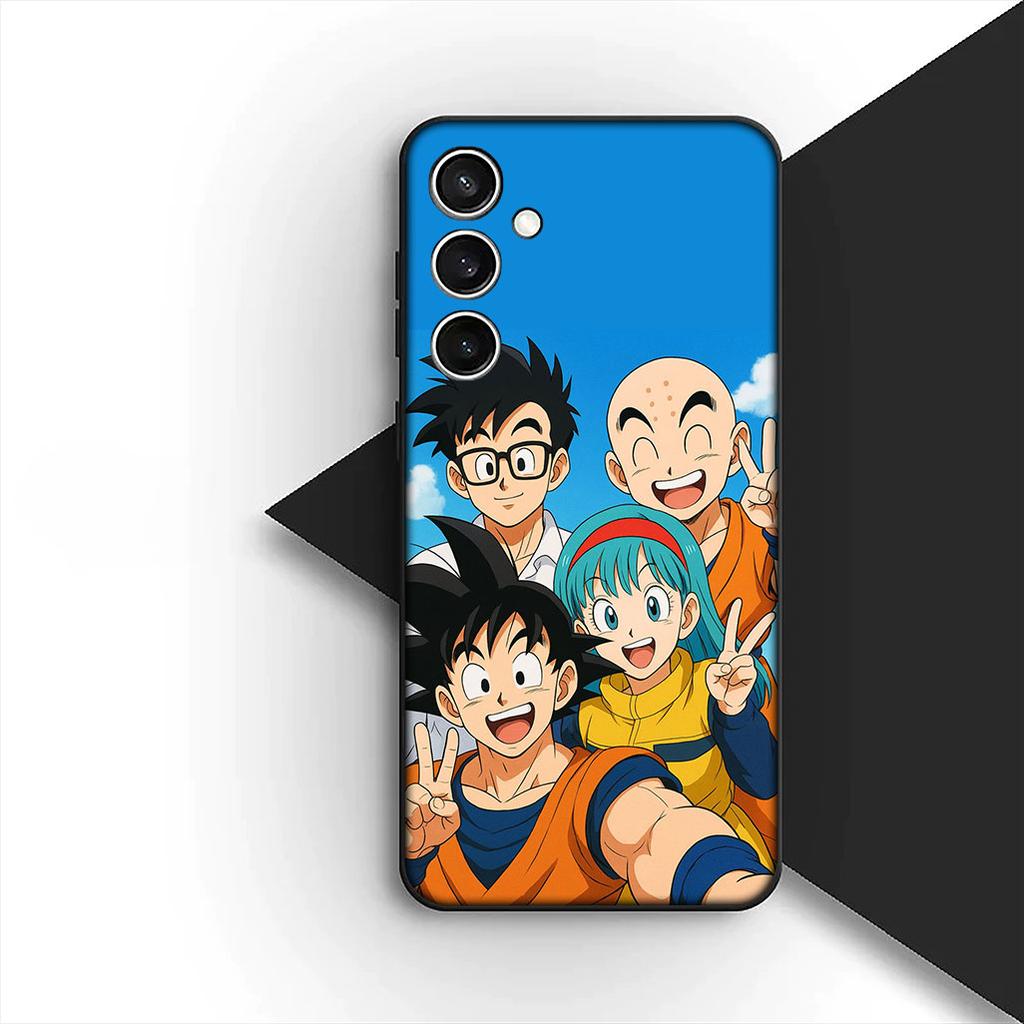Cover for Samsung Galaxy S24 S25 S23 FE Ultra Plus S7 Edge S25+ S23+ A56 5G Phone Case Super Majin Buu Dragons Gokus Balls
