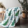 TU Cozy Christmas Throw Blanket Soft Flannel Winter Warm Decorative Reversible Holiday Home Decor Gift Festive Design Luxury Tex