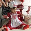 2Pcs/Set Baby Chef Apron Hat Newborn Photography Props Kids Costumes Chef Baby Cook Costume Photography Clothing Baby Souvenirs