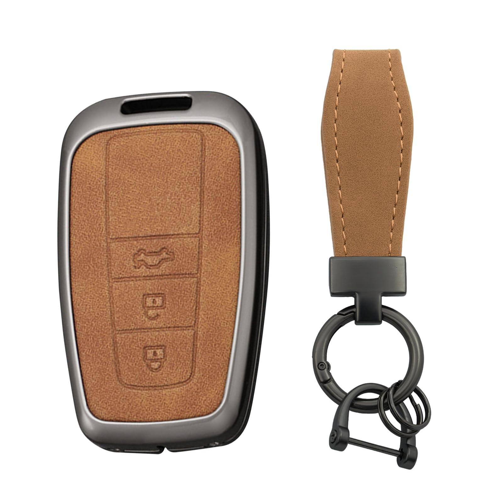 Toyota Key Case Camry Key Cover Key Holder Toyota RAV4 CHR Prius Corolla Crown Toyota 86 Land Cruiser Smart Key Case 2 3 Button Aluminum Alloy and