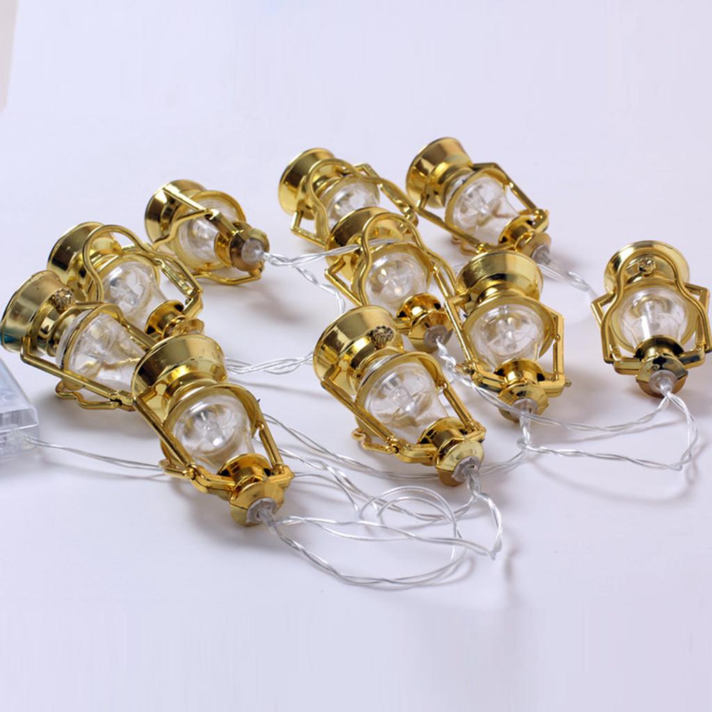 10 LEDs Fairy Lights Lamp Shape String Light 1.65m/5.41ft Warm White Colorful String Lights for Home Bedroom Party Indoor Wedding Festival Valentine