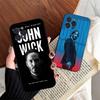 1pc Classic J-john Movie W-wick Phone Case For Iphone 17 Air 16 15 14 13 12 11 Pro Max 16 15 14 Plus TPU Soft Case