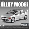 Simulation 1/24 Scale Mitsubishi EV09 Street Version Alloy Car Model Collection Ornament Toy Vehicle Children Boy Gift Miniature