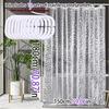 Translucent Pebblestone Shower Curtain 3D Three-Dimensional Texture Peva Material Dry And Wet Separation Partition Curtain