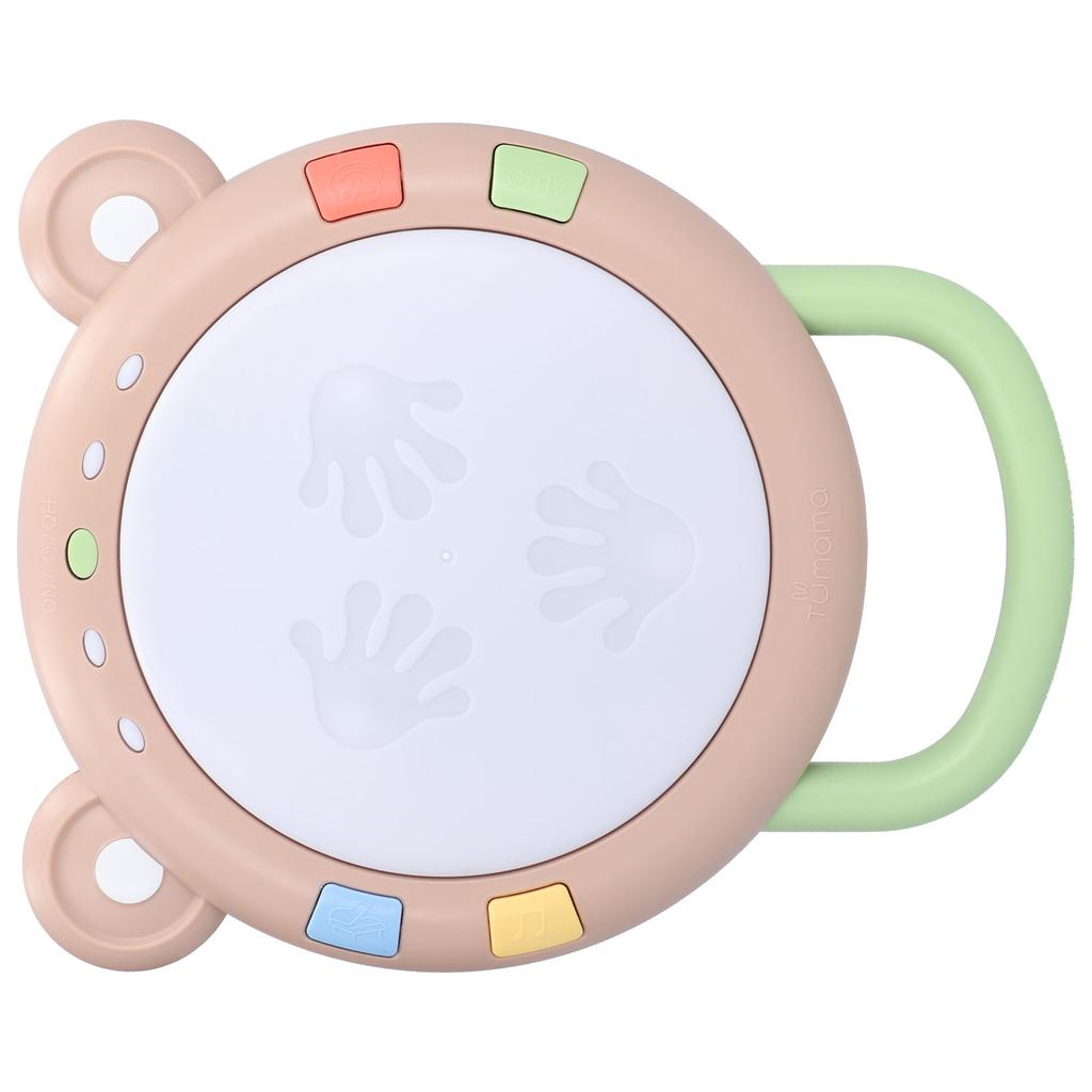 Infant Musical Drum Toys Plastic Educational Drum Toy Electric Drum Instruments Toy with Light