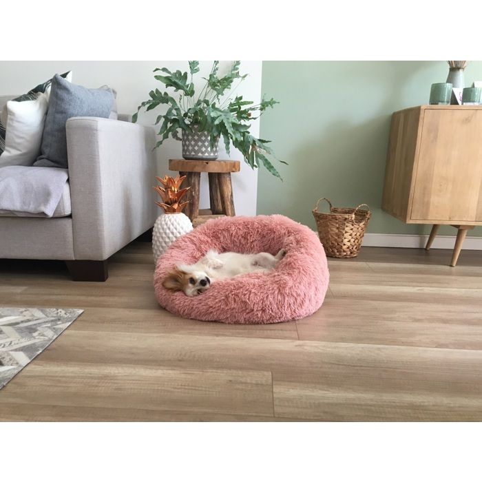 Panier rond 90 x 18 x 65 cm Vieux rose
