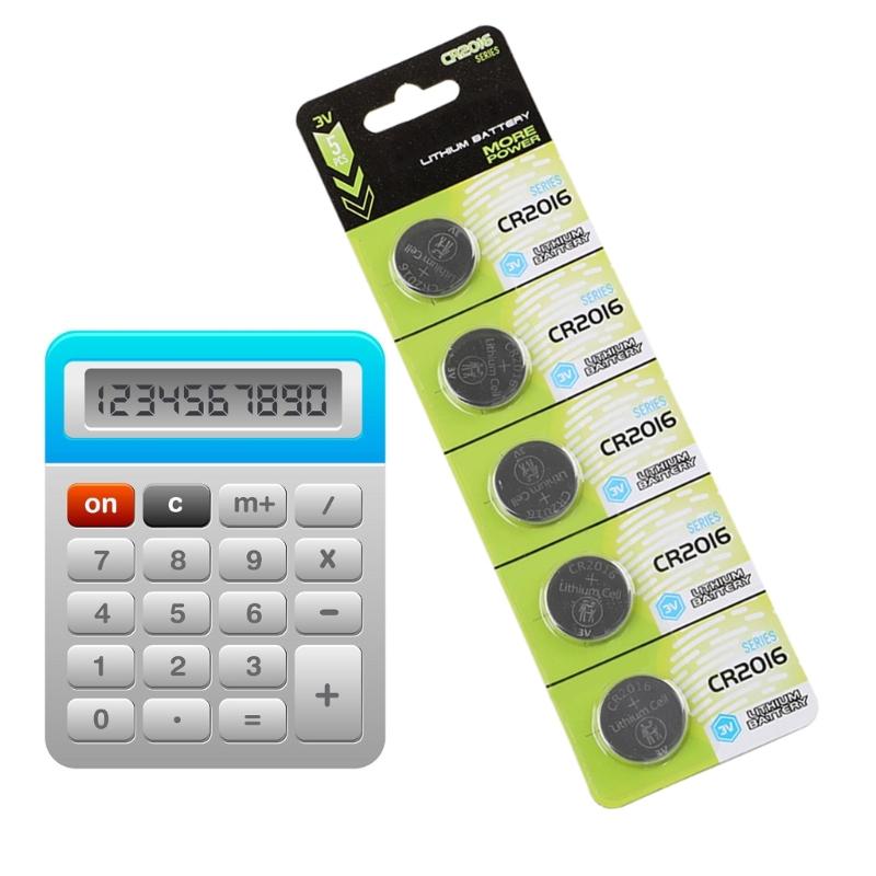 Pack Of 5/10 CR2016 3V Lithium Coin Cell Batteries CR2016 Batteries For Watches Calculators Reliable Power Supply