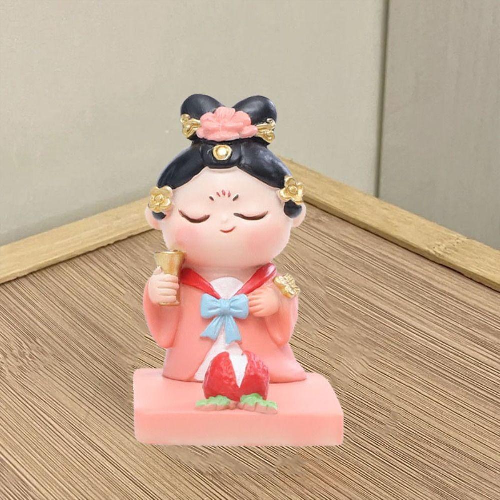 Ancient Clothing Ancient Style Phone Stand Cartoon Girl Desk Lazy Bracket  Smart Phone Display