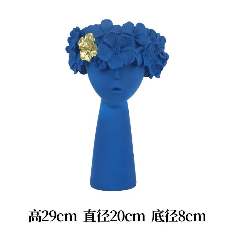 Nordic Decoration Home Flower Vase Living Room Decoration Vases Cute Girl Arranging Flower Container Desktop Accessories