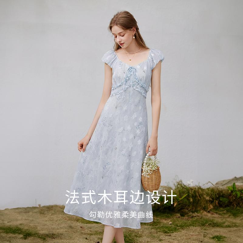French Blend Floral Dress