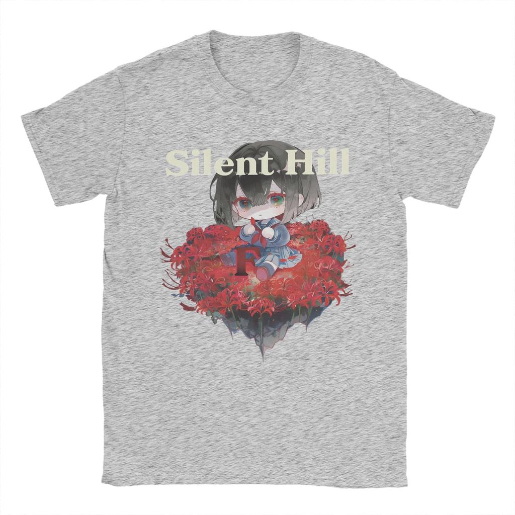 Men's T-Shirt Silent Hill F Hinako Novelty Pure Cotton Tees Short Sleeve  T Shirt O Neck Tops Summer