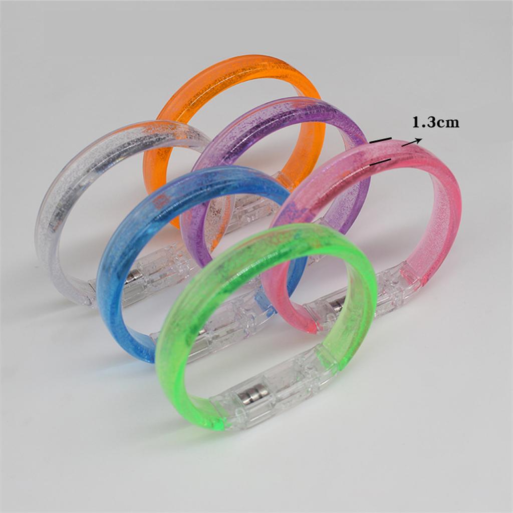 Pulseras LED Luminosas de Plástico Multicolores para Festivales de Música y Fiestas de Cumpleaños Accesorios Elegantes para Fiestas