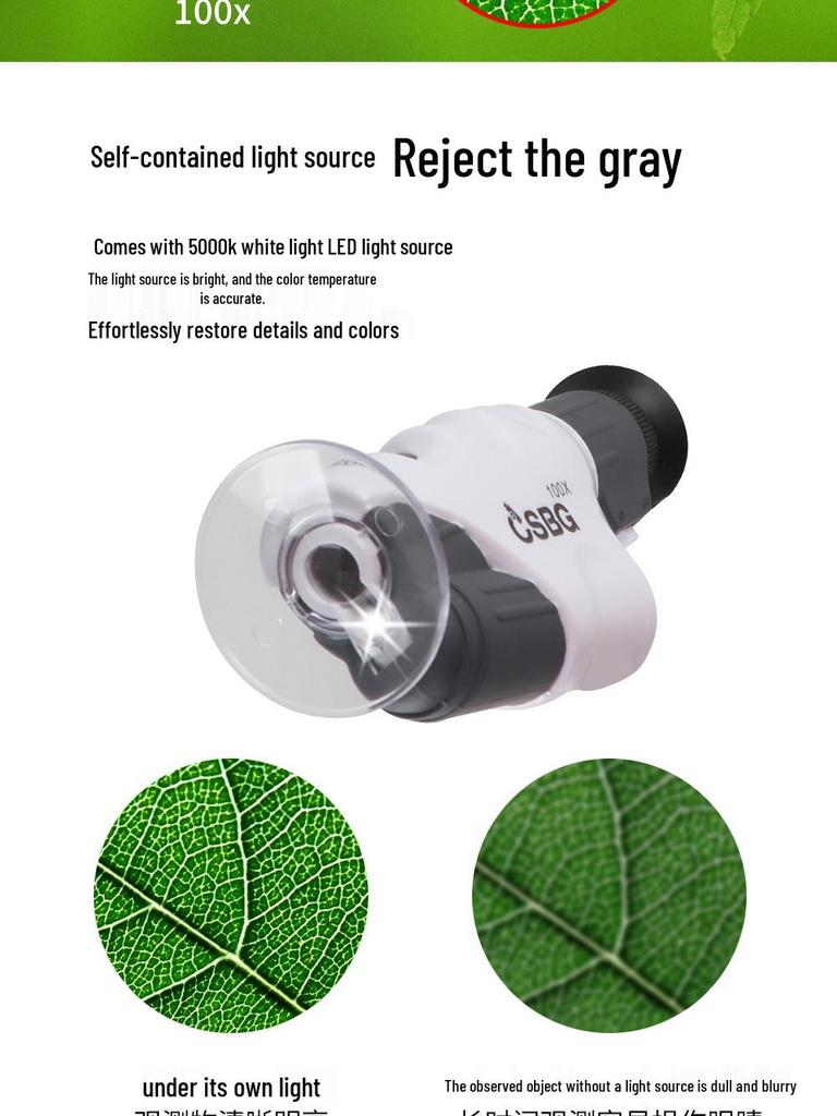 High-Definition Children's Microscope Set for Early Science Education and Specimen Exploration