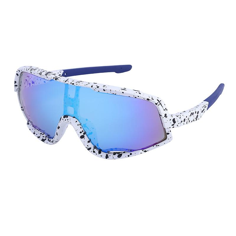 Colorful Sports Cycling Glasses Men'S Trendy One-Piece Lenses Shades Outdoor Sports Sunglasses Lady Feeling