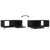 Black Coffee Table 90 x 50 x 40 cm Particleboard