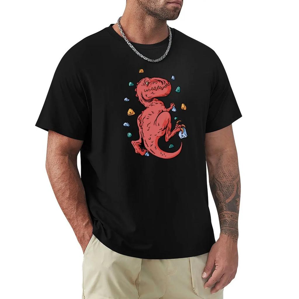 Dinosaur Bouldering T-Shirt Custom T-shirts Blacks Customs Design Your Own Men's T-shirt