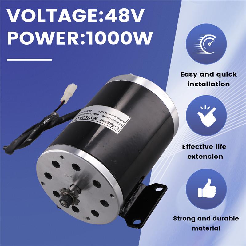 Ac29-Brushed Motor 48V 1000W Brushless Motor Electric Bike Conversion Motor Electric Bicycle Scooter Motor Gear Brushed DC Motor