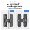 90 180 Degree Flip Door Lock Home Security Sliding Door Latch Aluminum Alloy Anti Theft Small Gate Latches Household Hardware