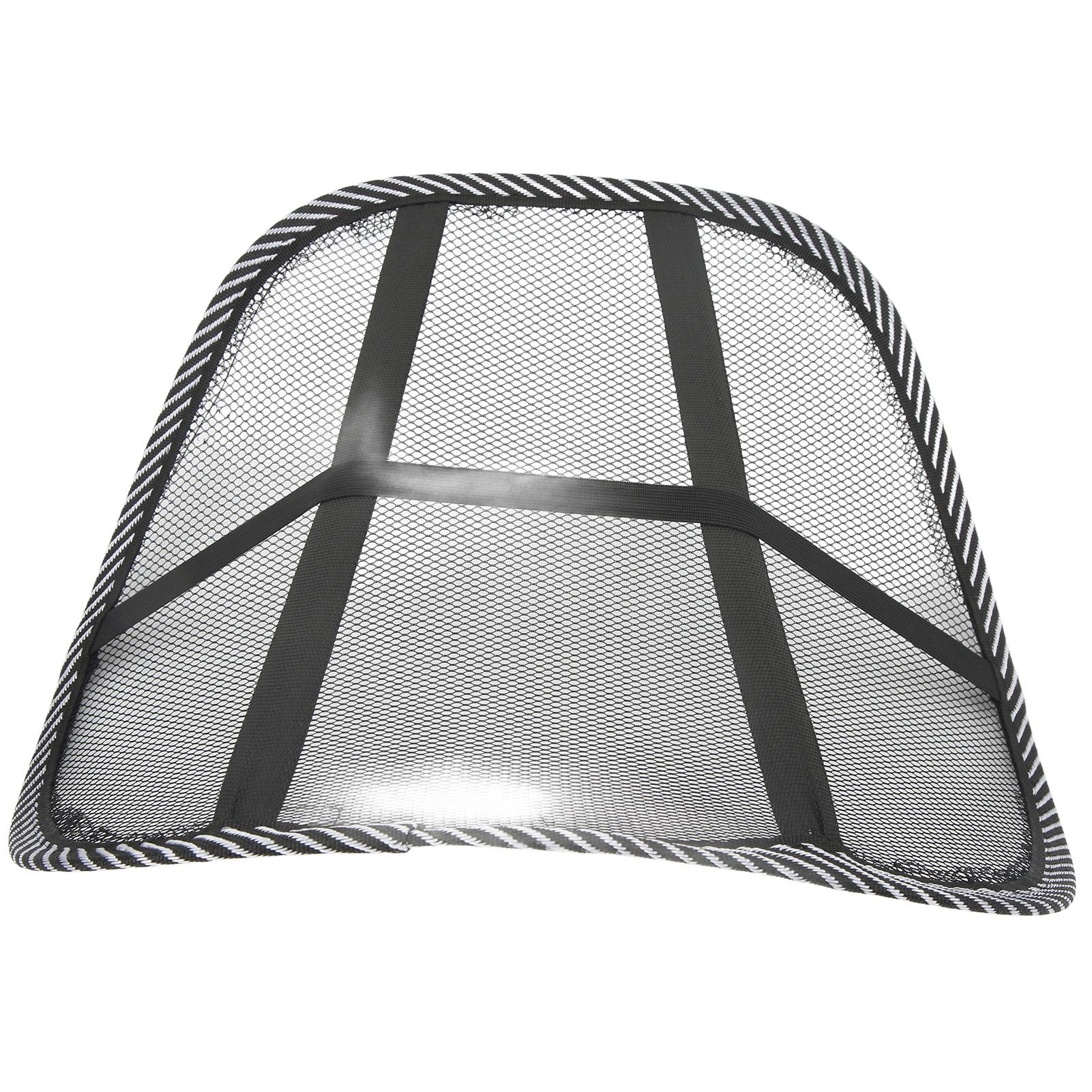 

Подушка для талии автомобильного сиденья с сетчатыми массажными бусинами, дышащая подушка для спины 40x36 см, черная, универсальная