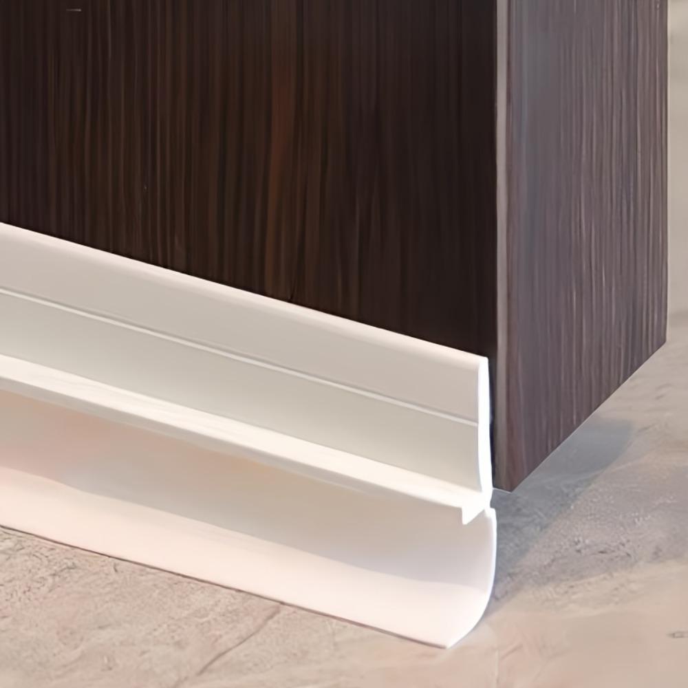 Silicone Door Bottom Seal Strip Soundproof Waterproof Draft Proof Easy Install for Bathroom Room Doors Sound Proof Wall Panels