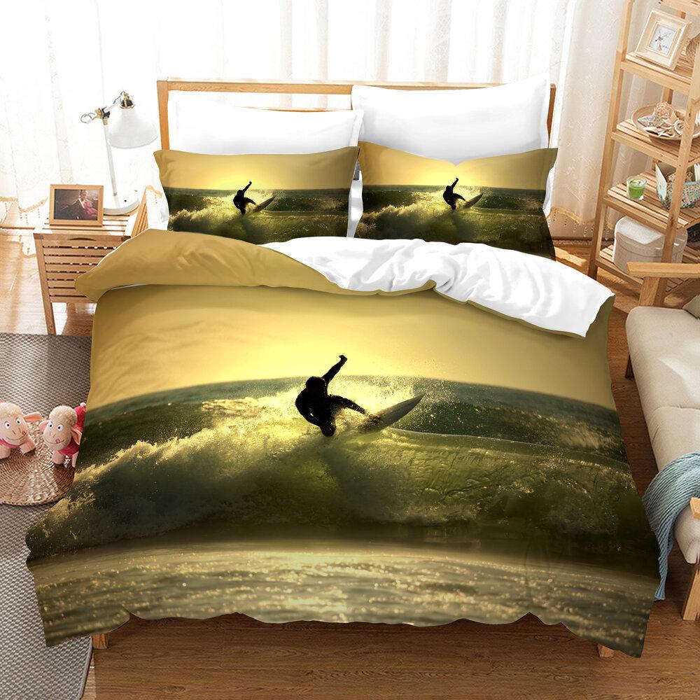 Middle East E-Commerce Three-Piece Set, American 3D Digital Printing Kit