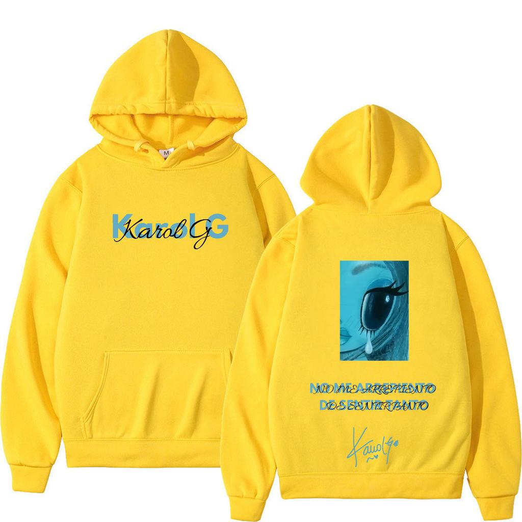 Karol G Album No Me Arrepiento De Sentir Tanto 2026 Hoodie Unisex Vintage Fashion Loose Casual Aesthetic Trend Sweatshirts