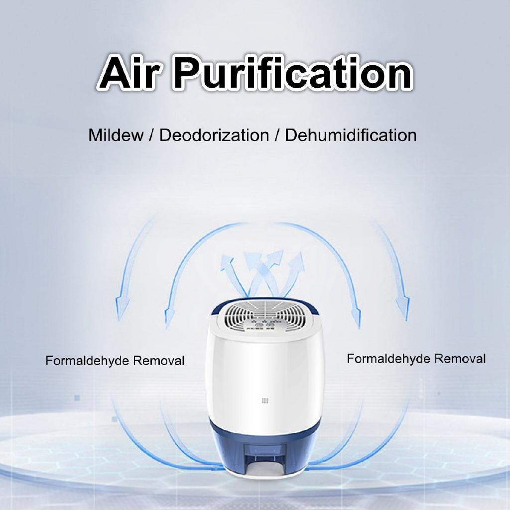 700ml Mini Dehumidifier Humidity Fungus Mildew Mould Switch Control Home 220V
