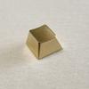 Elegant Zinc Alloy Keycap Matte Gold Finish For Mechanical Keyboards Enhances Typing